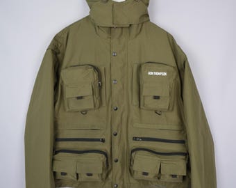 Ron Thompson Flyfishing Multipocket 2 in 1 Jacket Vest Size XXL 2XL P2P 26'3"