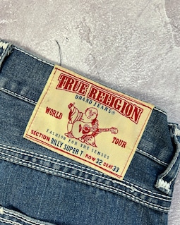 True Religion Billy Super T Denim Blue Jeans Size W32 L33 RARE