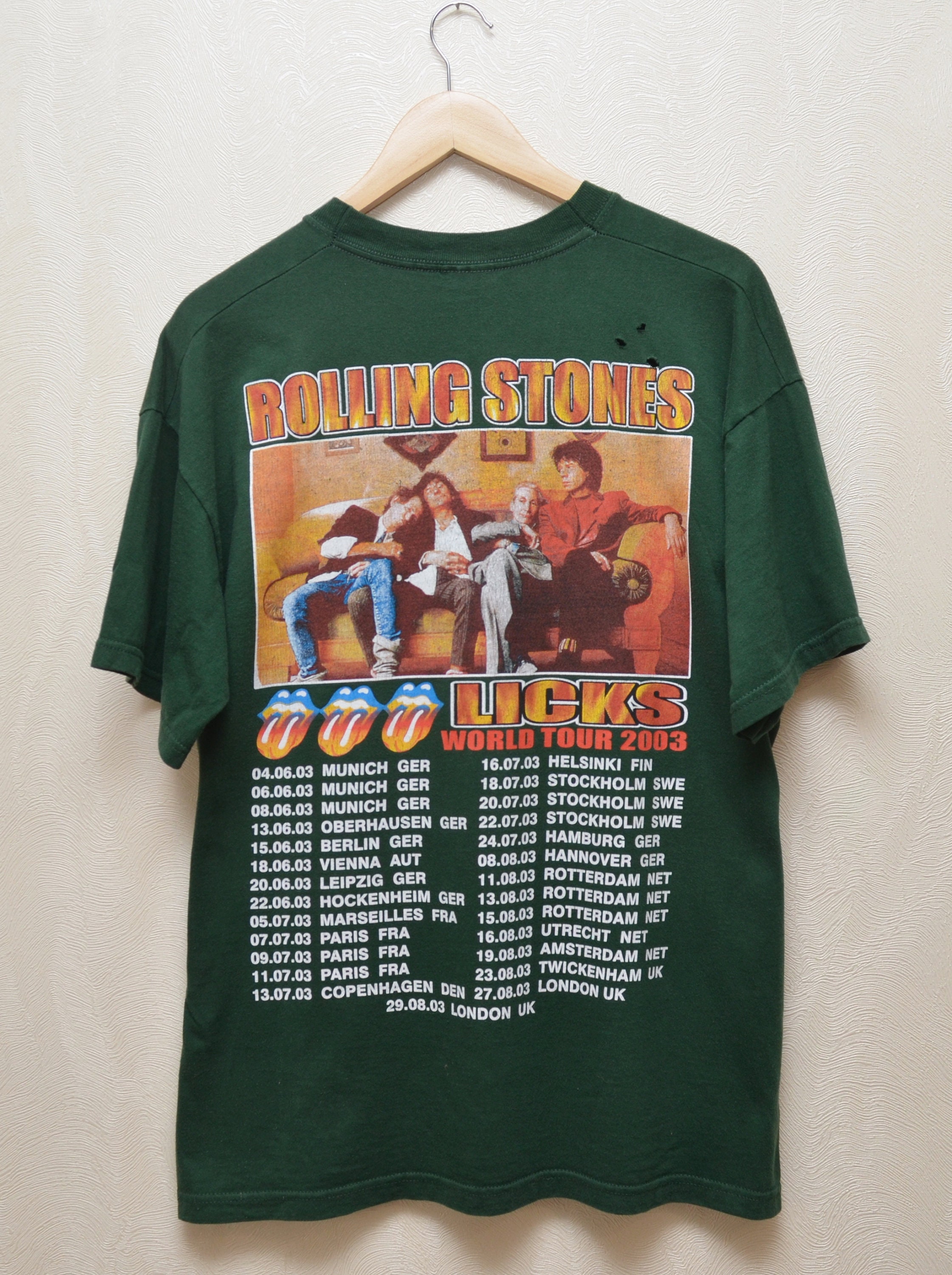 The Rolling Stones Licks World Tour Tシャツ 2003 Rolling Stones Licks World Tour Shirt – WyCo Vintage
