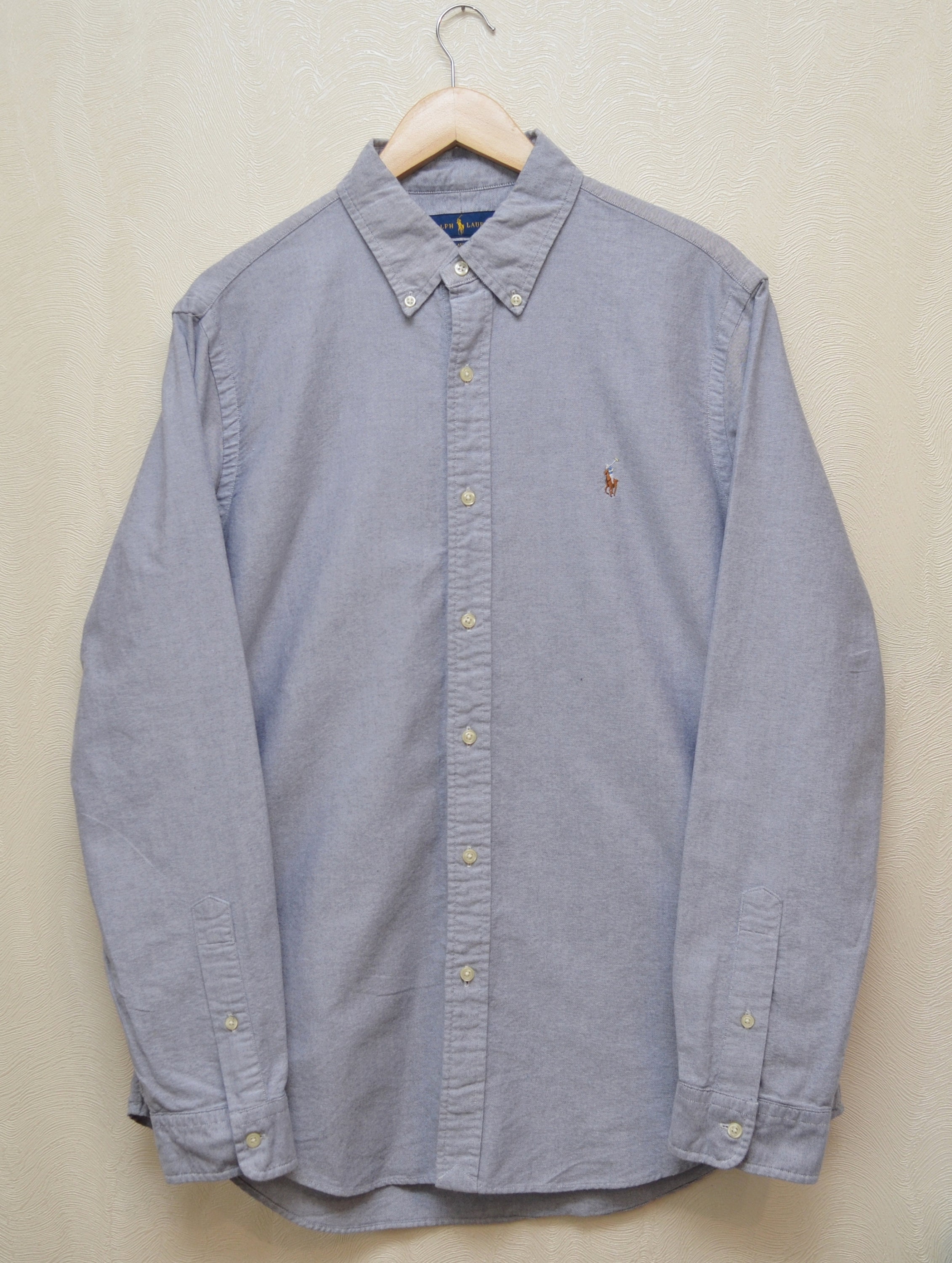 Polo Ralph Lauren Classifit Grey Shirt Sz L Multicolor Pony RARE