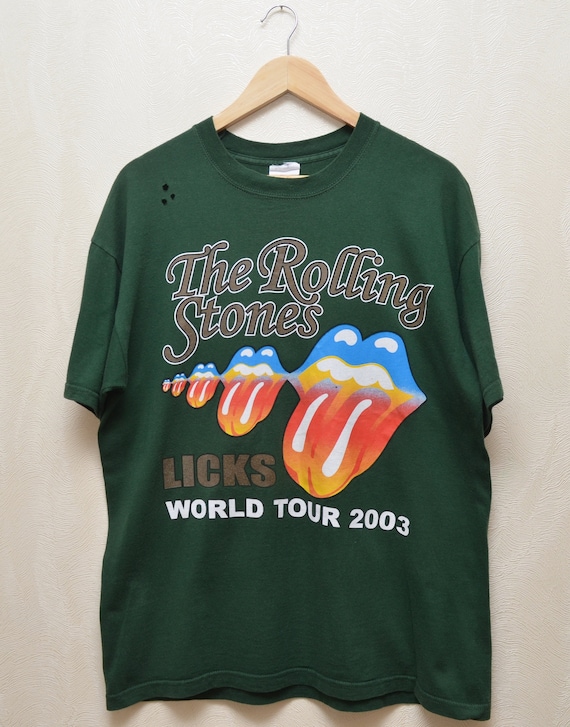 The Rolling Stones Licks Tour 2003 Vintage T-shirt Band Size L P2P
