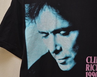 Vintage Cliff Richard From A Distance Tour 1990-91 T Shirt Size M