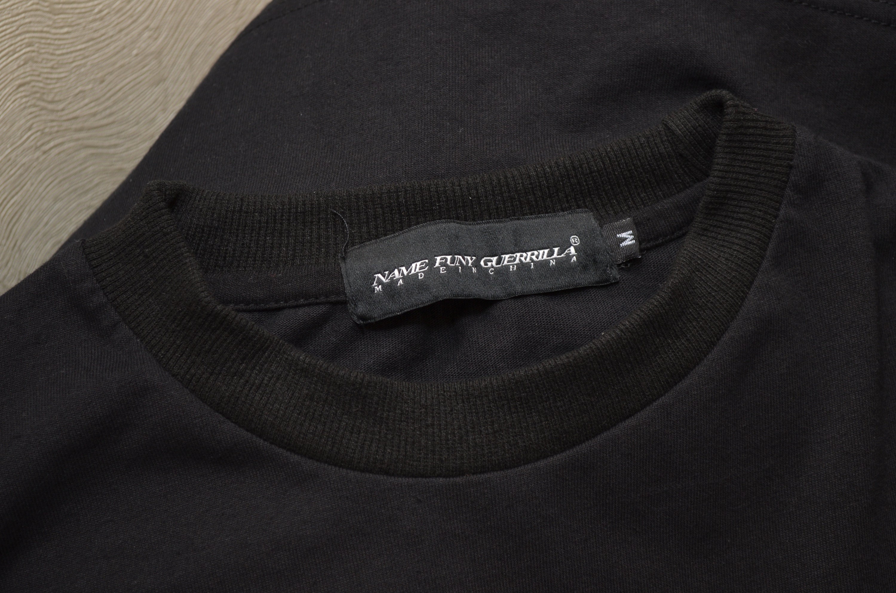 Name Funy Guerrilla Black Longsleeve Sweatshirt Big Logo Size M - Etsy