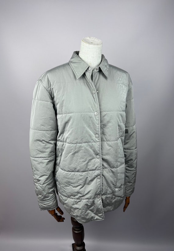 T by Alexander Wang Reflective Puffer Womens Grey Jacket Rare Size 2 M Etsy Norway