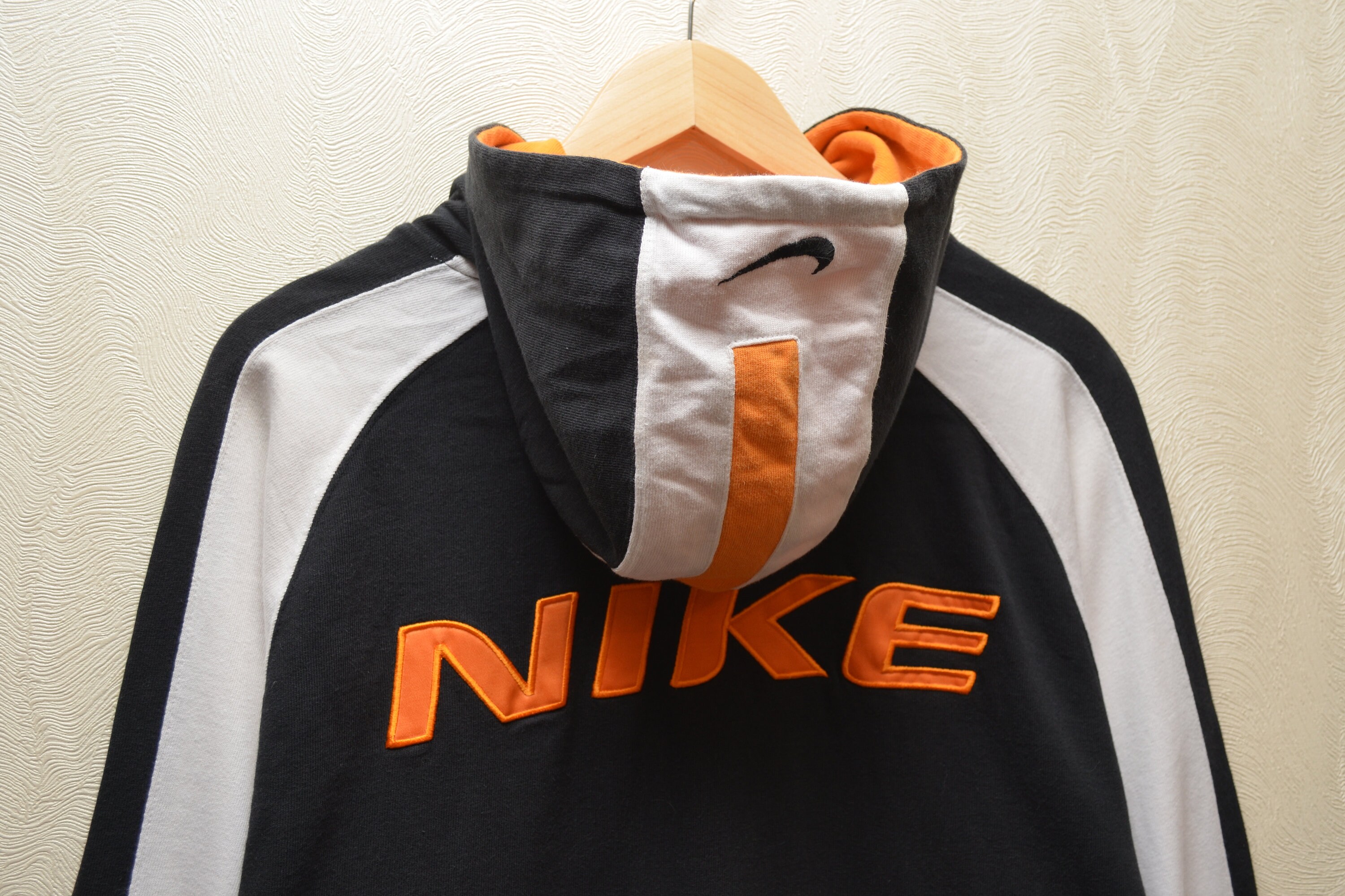 Nike Vintage Big Embroided Logo Hoodie 90s Y2k Size S M P2P 21 6 Etsy