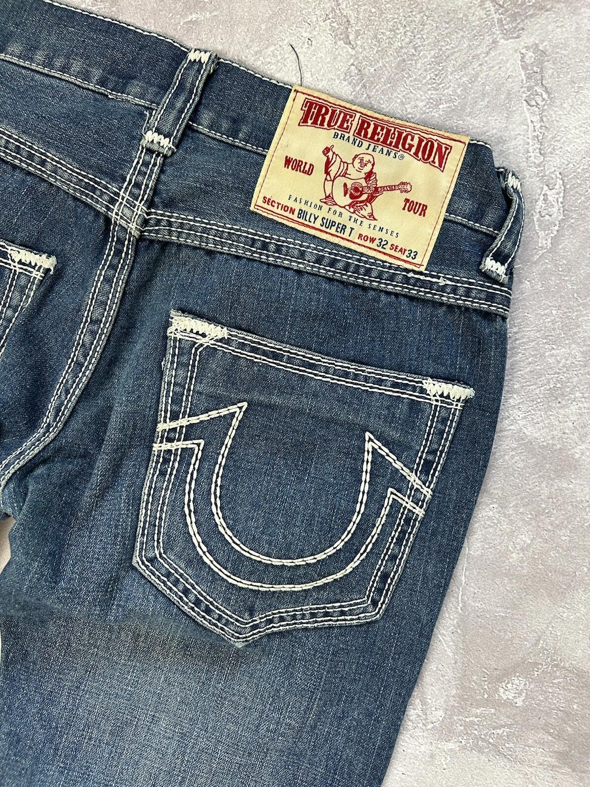 True Religion Billy Super T Denim Blue Jeans Size W32 L33 - Etsy UK