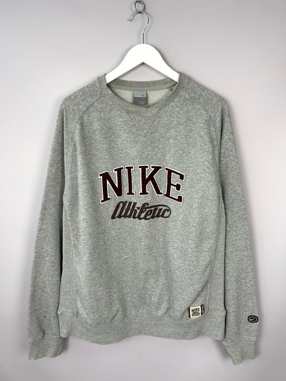 vintage nike spellout sweatshirt in cream