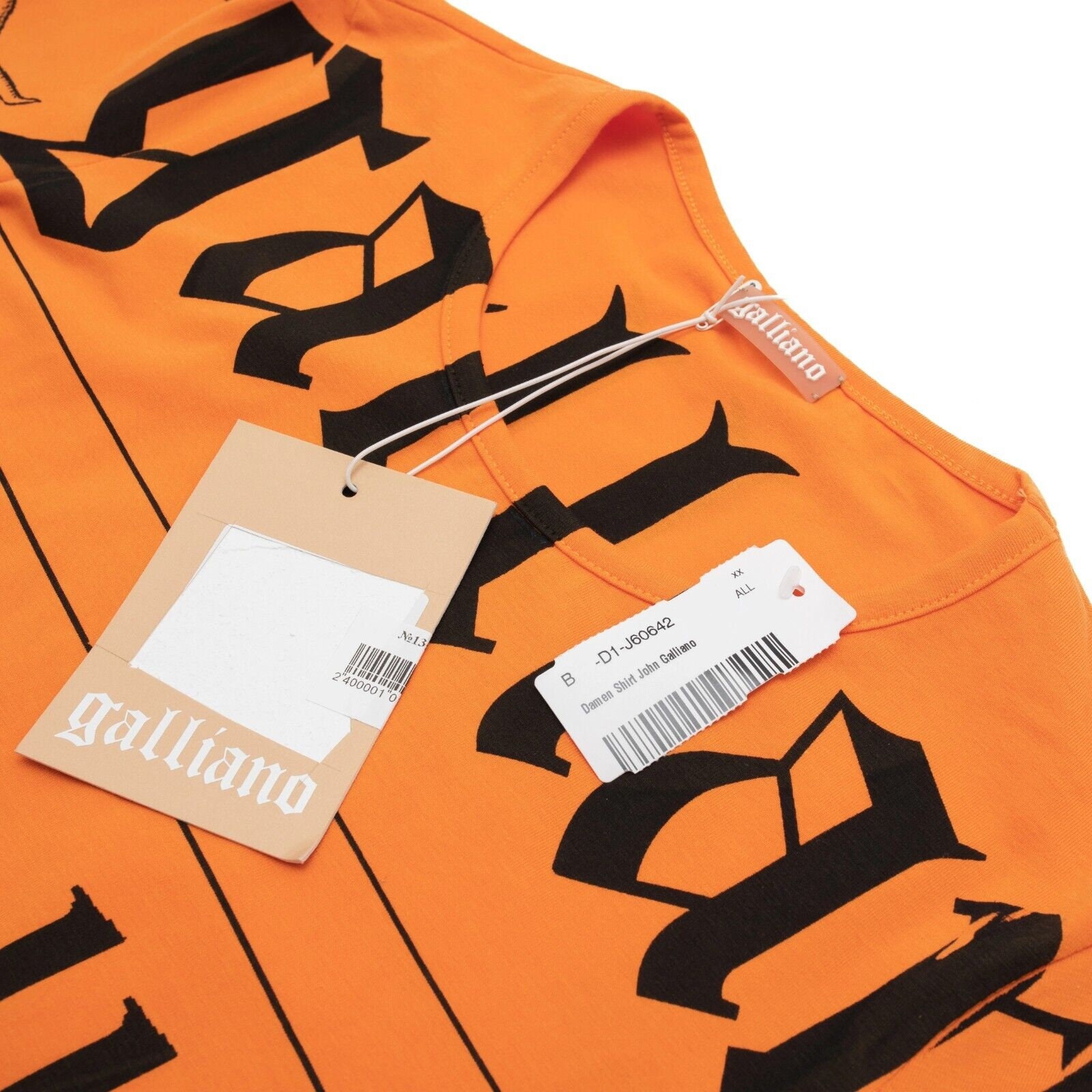 JOHN GALLIANO Y2K Gazette Newspaper Womens T-shirt Top Blouse