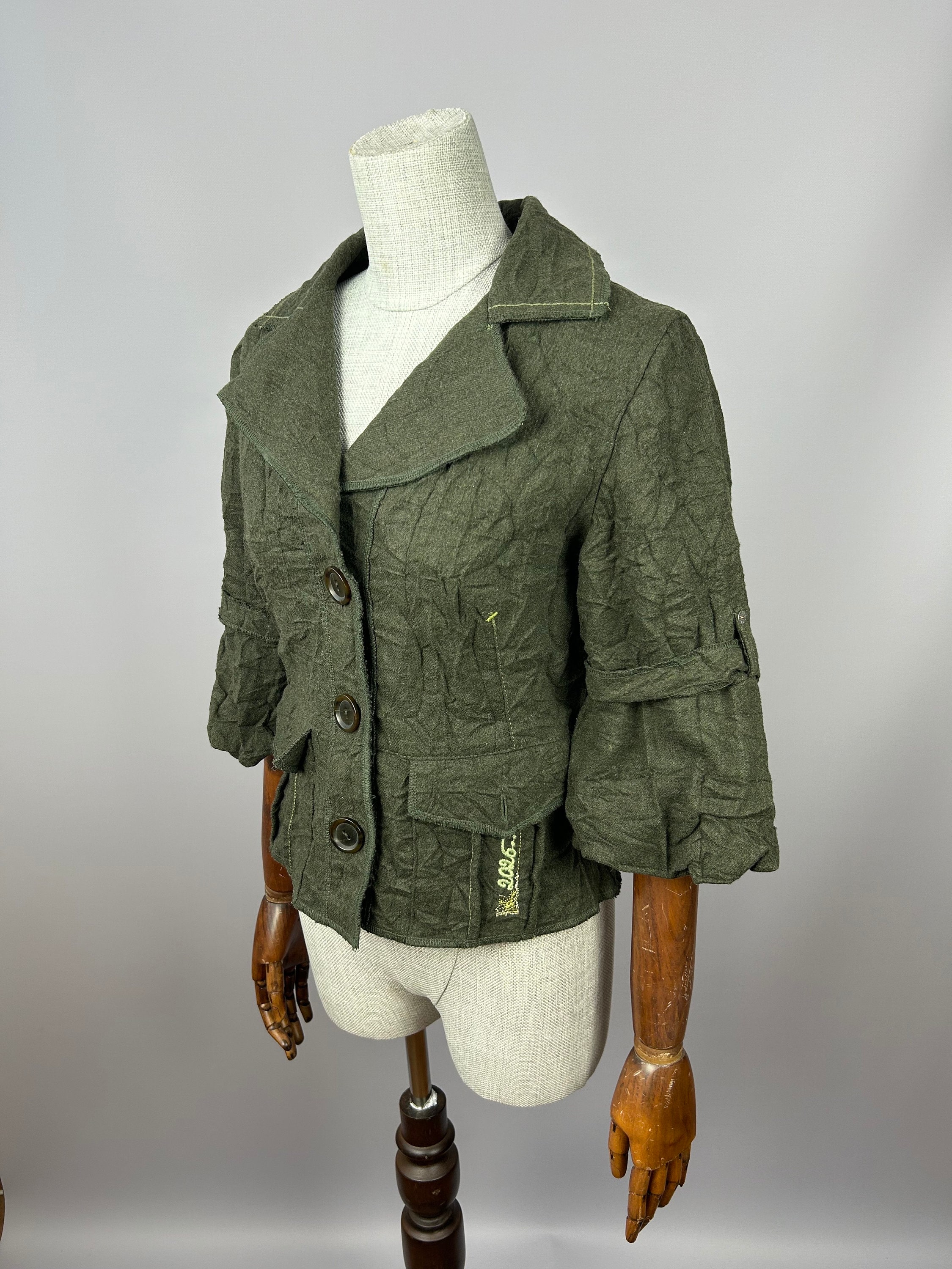 2026 Deux Mille Vingt Six Womens Wool Blend Short Blazer