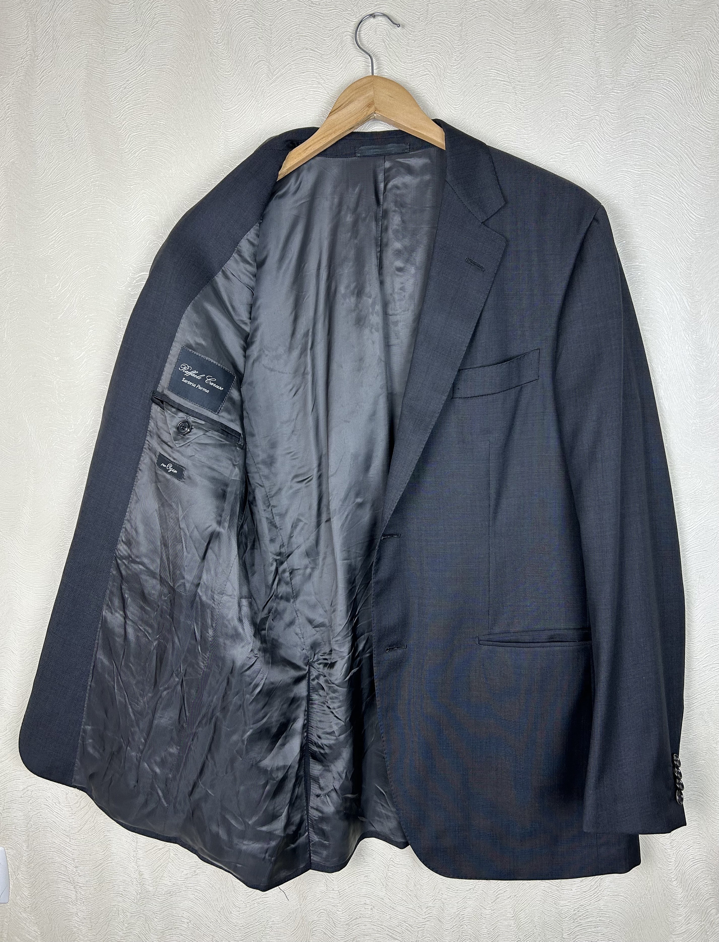 Raffaele Caruso Wool Grey Blazer Jacket Size EU54 US44 P2P 21