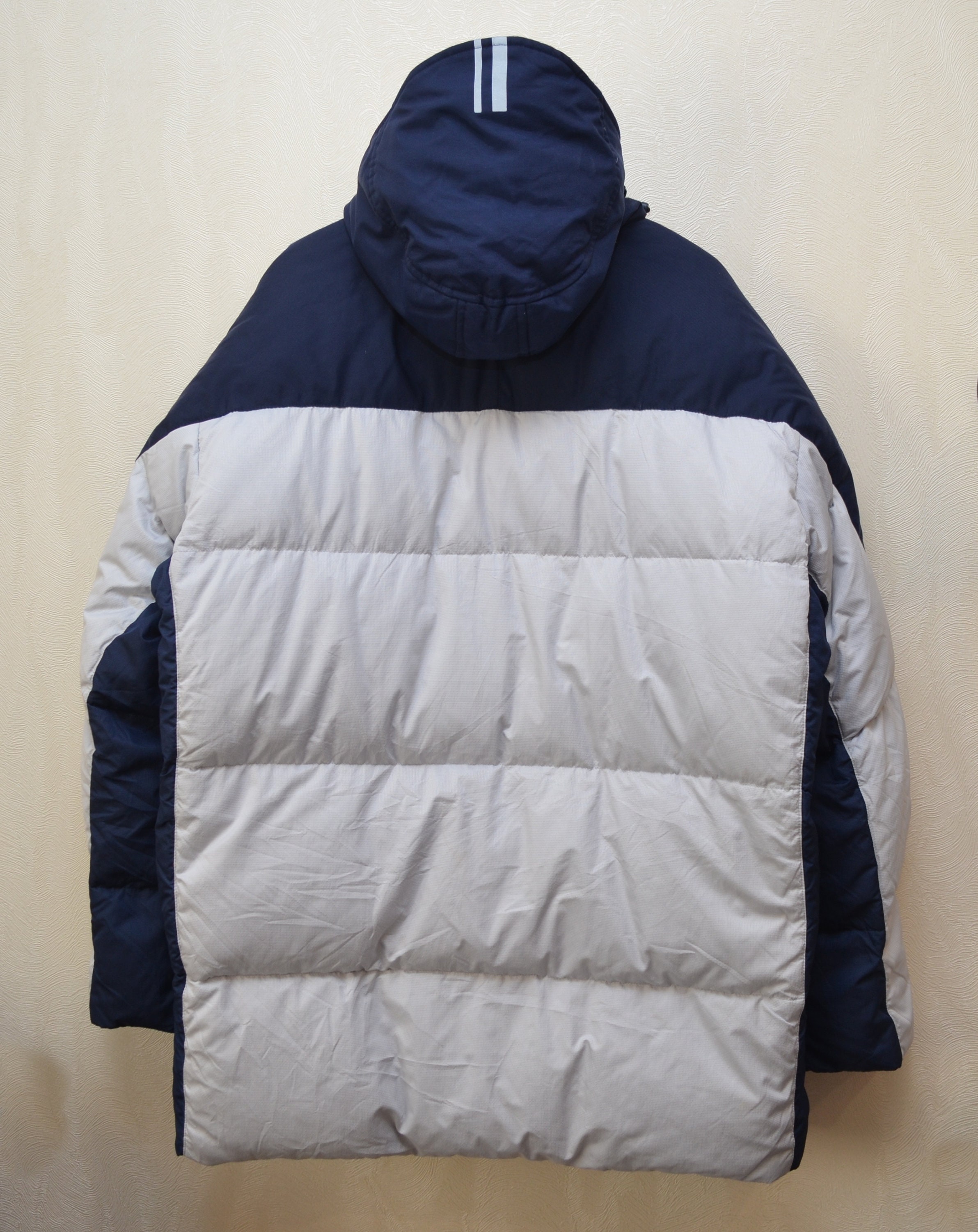 Nike Down Jacket Puffer Hooded Vintage 90s Y2k Size XL P2P 25'9