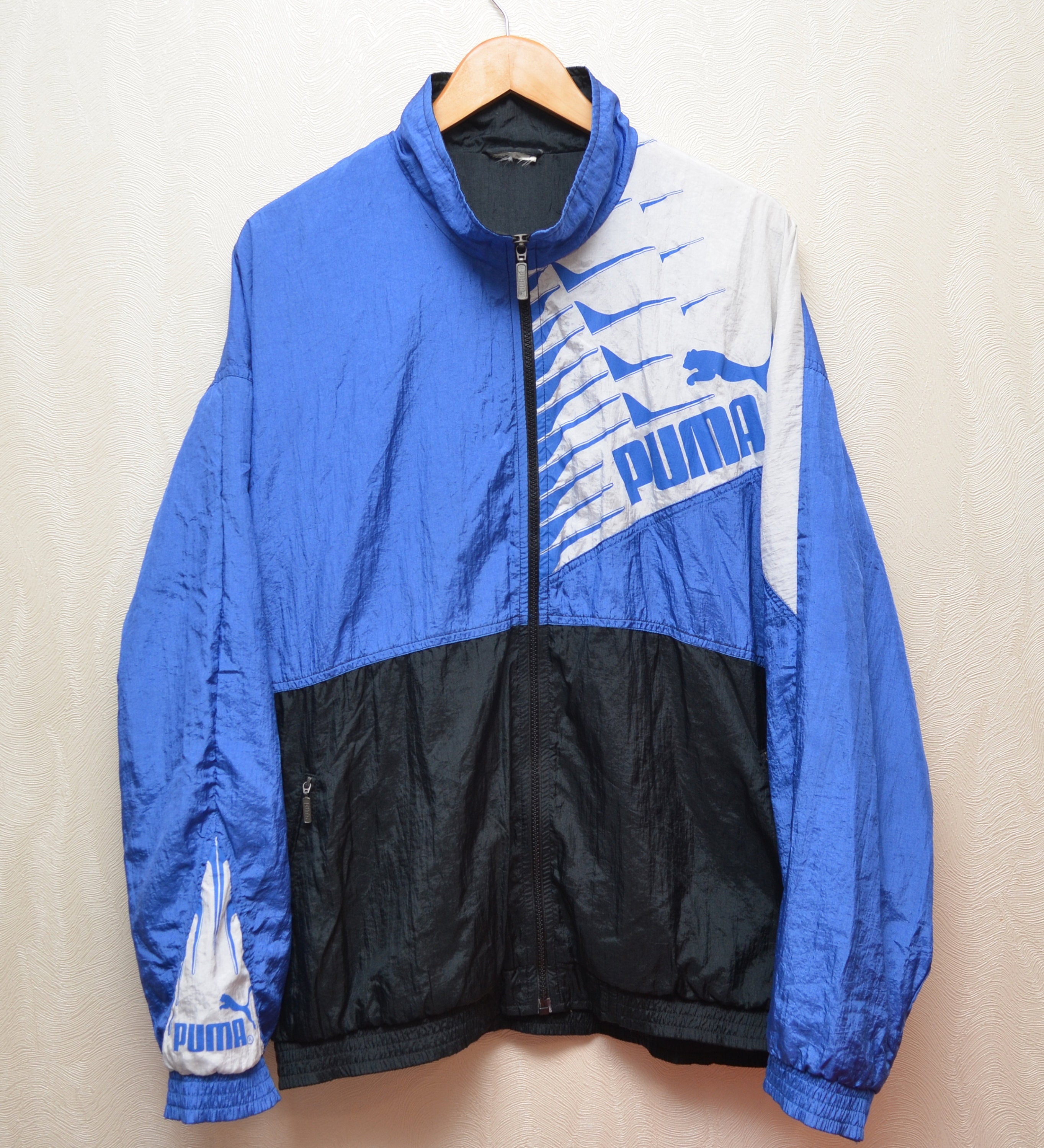 Puma rare vintage jacket with zipper multicolor Nylon Size 9