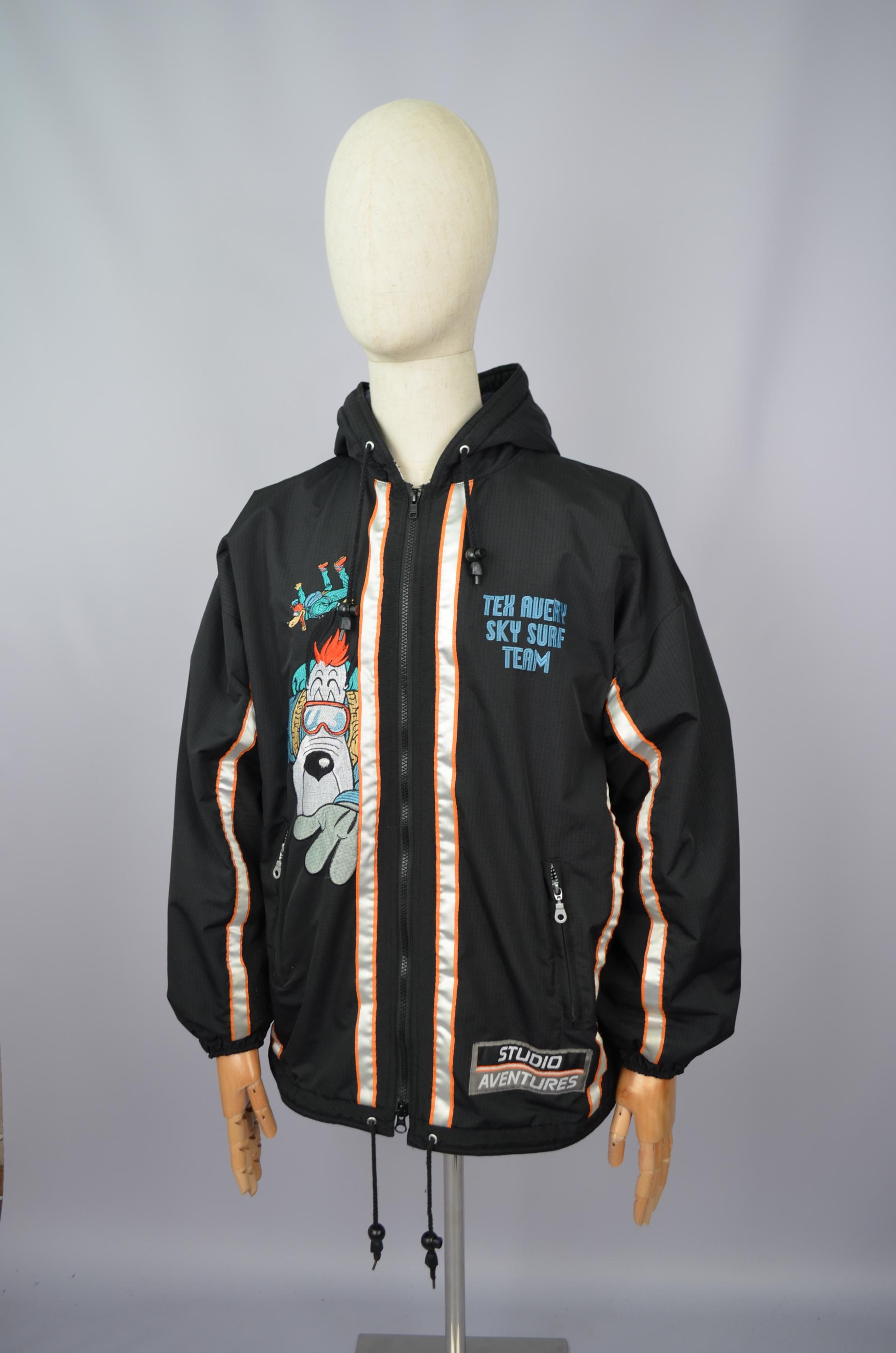 Vintage 1996 Tex Avery Droopy Dog Fleece Lined Jacket Studio