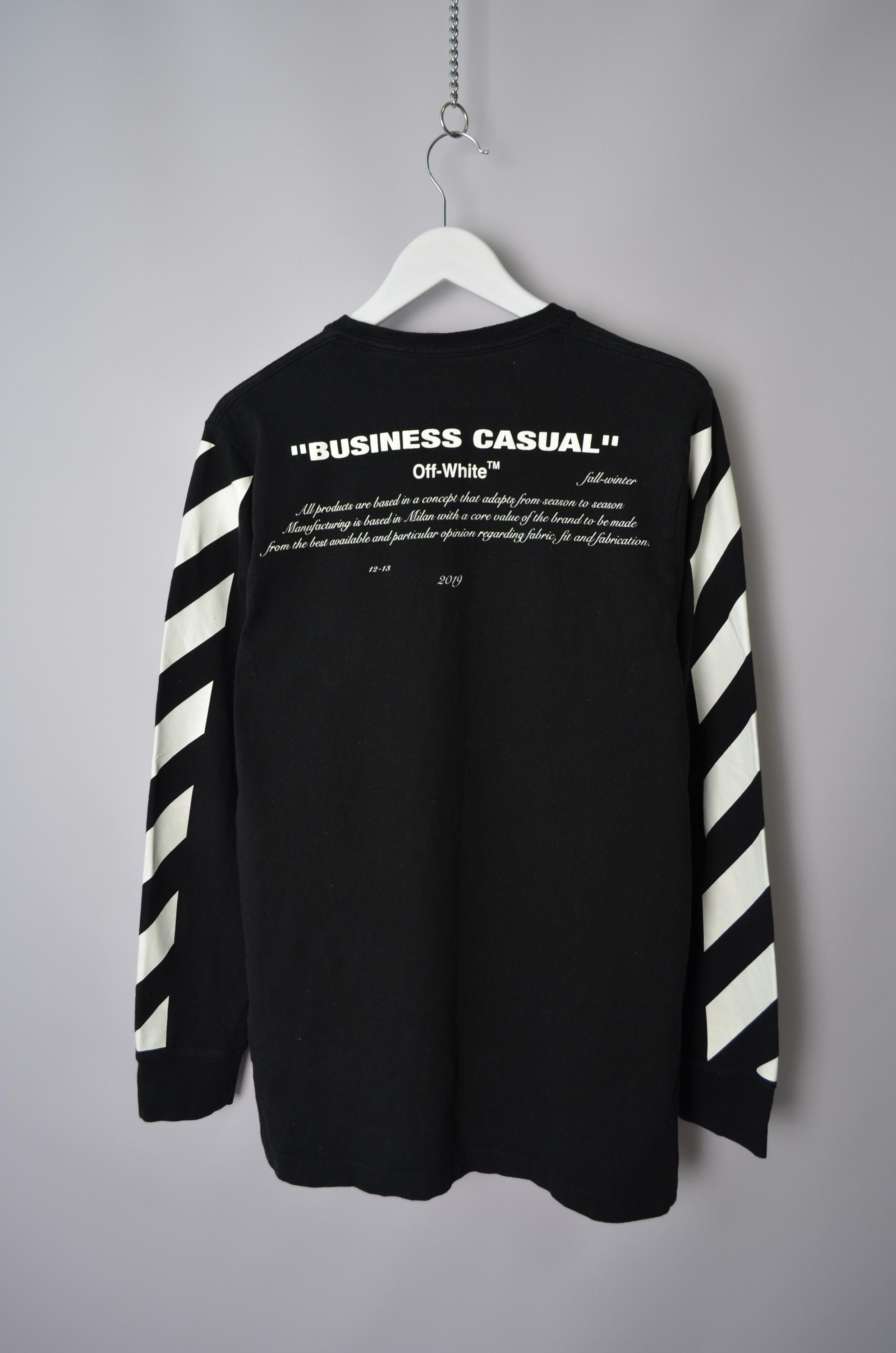 Off white business casual long sleeve deals