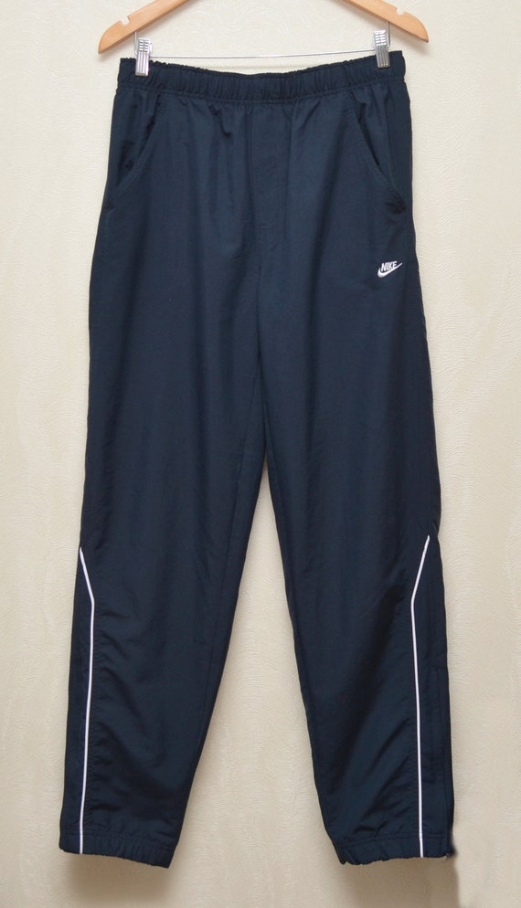 Vintage Nike Nylon Track Pants Embroided Logo Swoosh Size М Vintage Nike Nylon Track Pants Embroided Logo Swoosh Size М