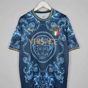 Special Edition Italy X Versace Sponsor Puma Soccer Jersey
