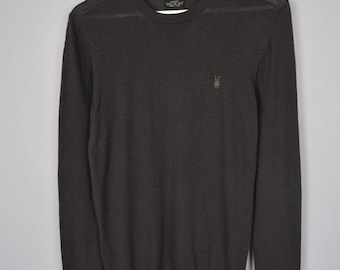 AllSaints Mode Merino Crew Neck Jumper Sweater Size S Mens