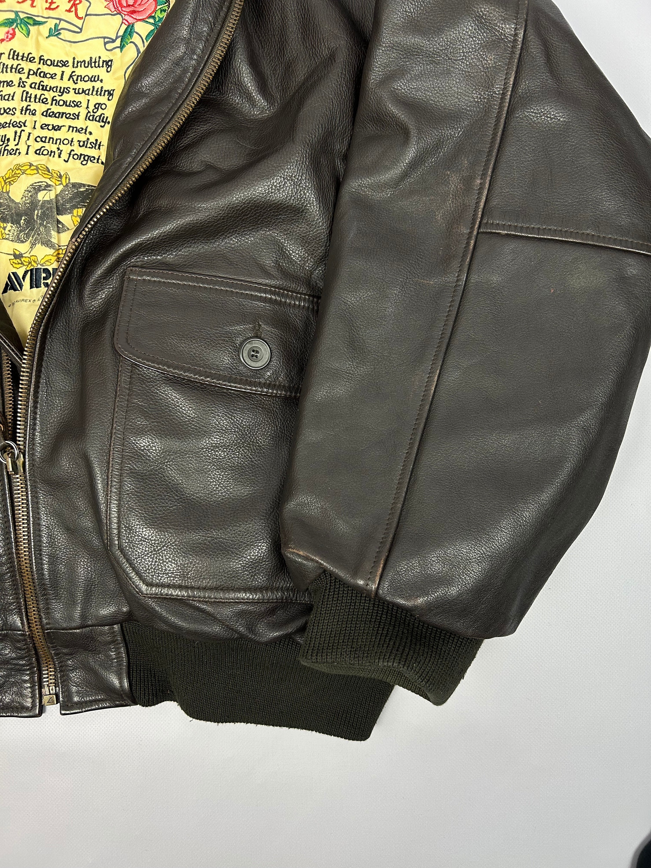 Vintage 90s Avirex Type G1 Cockpit Leather Jacket 4XL Y2k Vintage 90s Avirex Type G1 Cockpit Leather Jacket 4XL Y2k