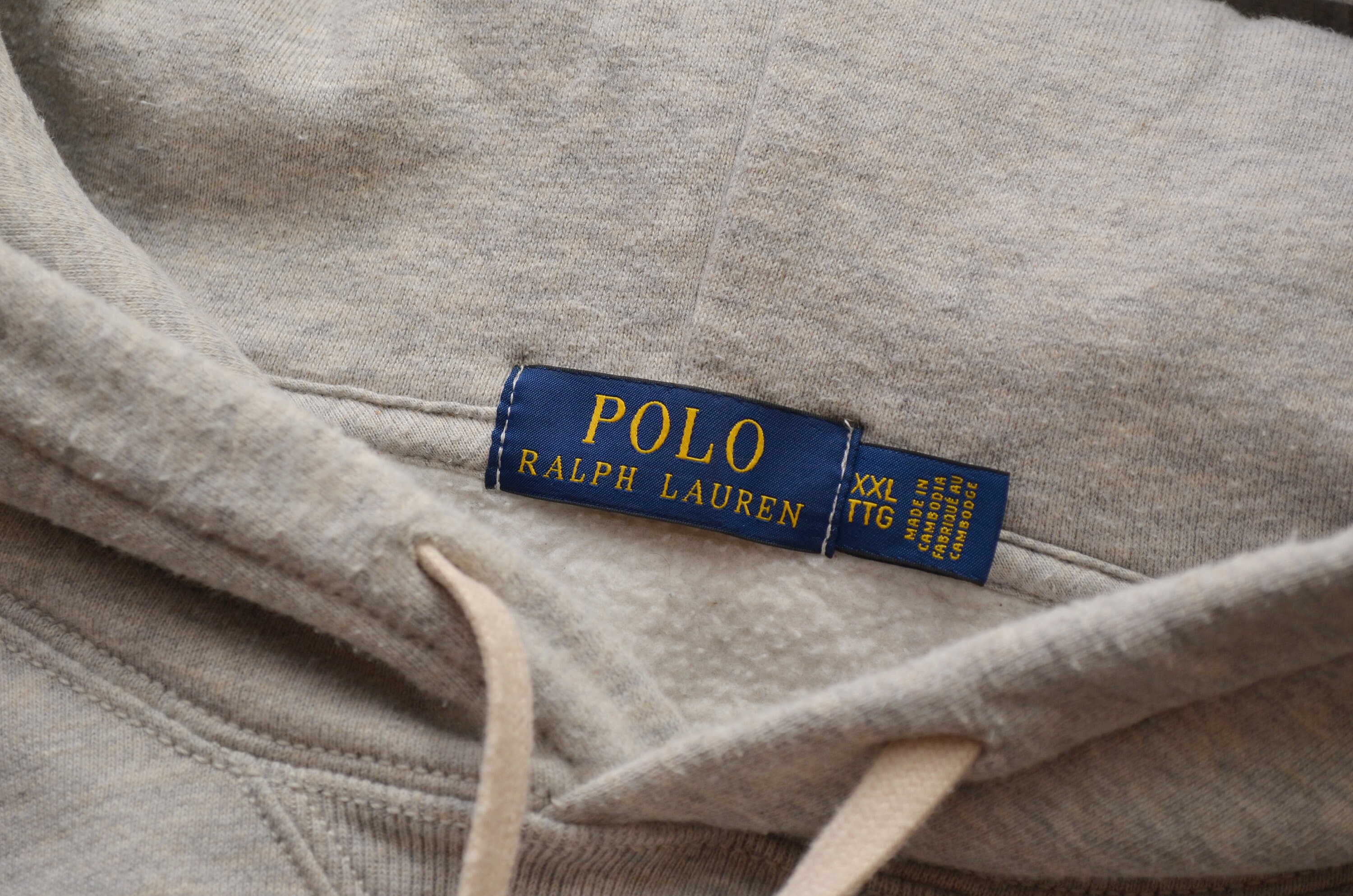 Polo Ralph Lauren Grey Hoodie Size XXL 2XL P2P 27 5 Etsy UK