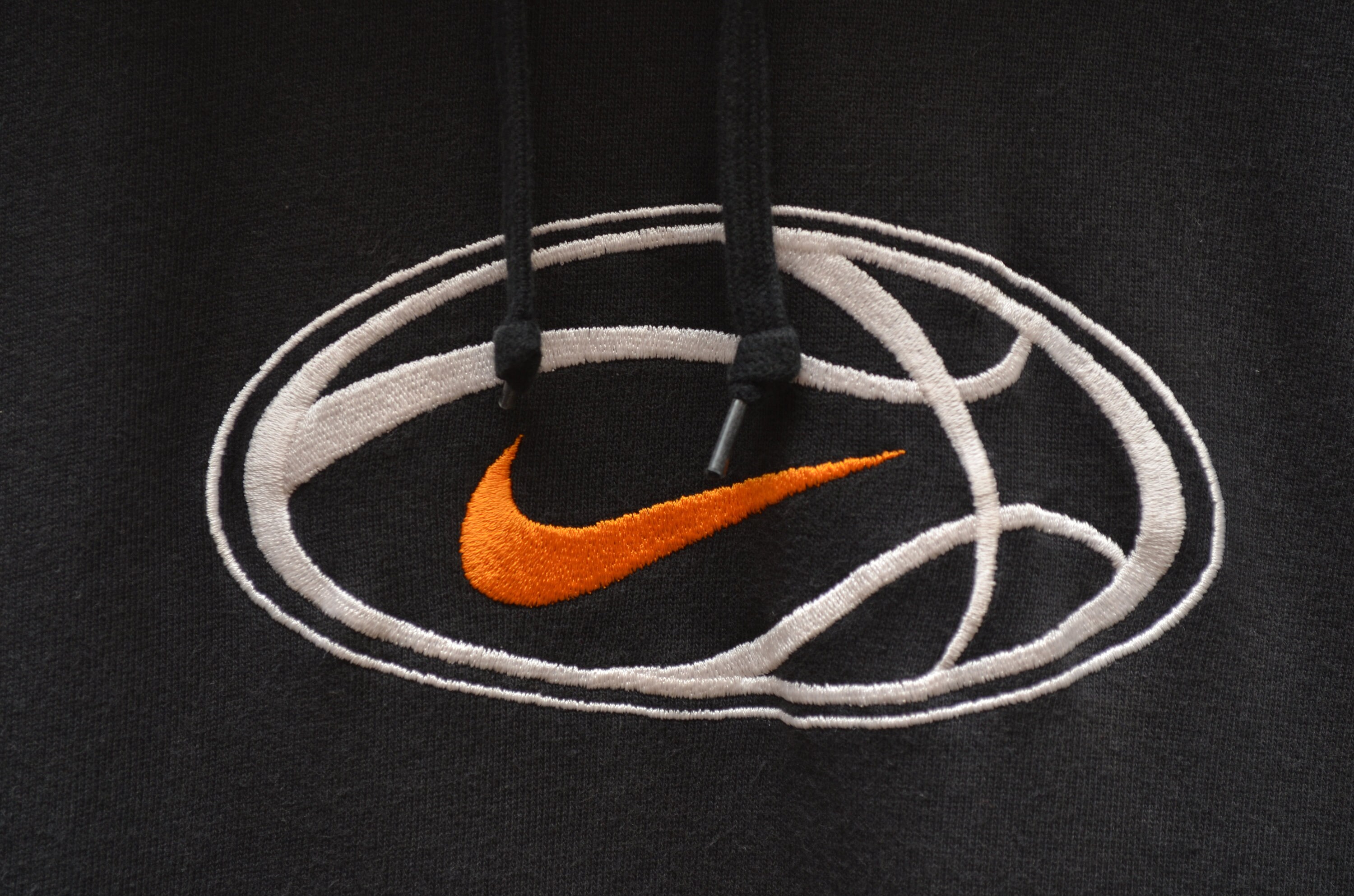 Nike Vintage Big Embroided Logo Hoodie 90s Y2k Size S-M P2P