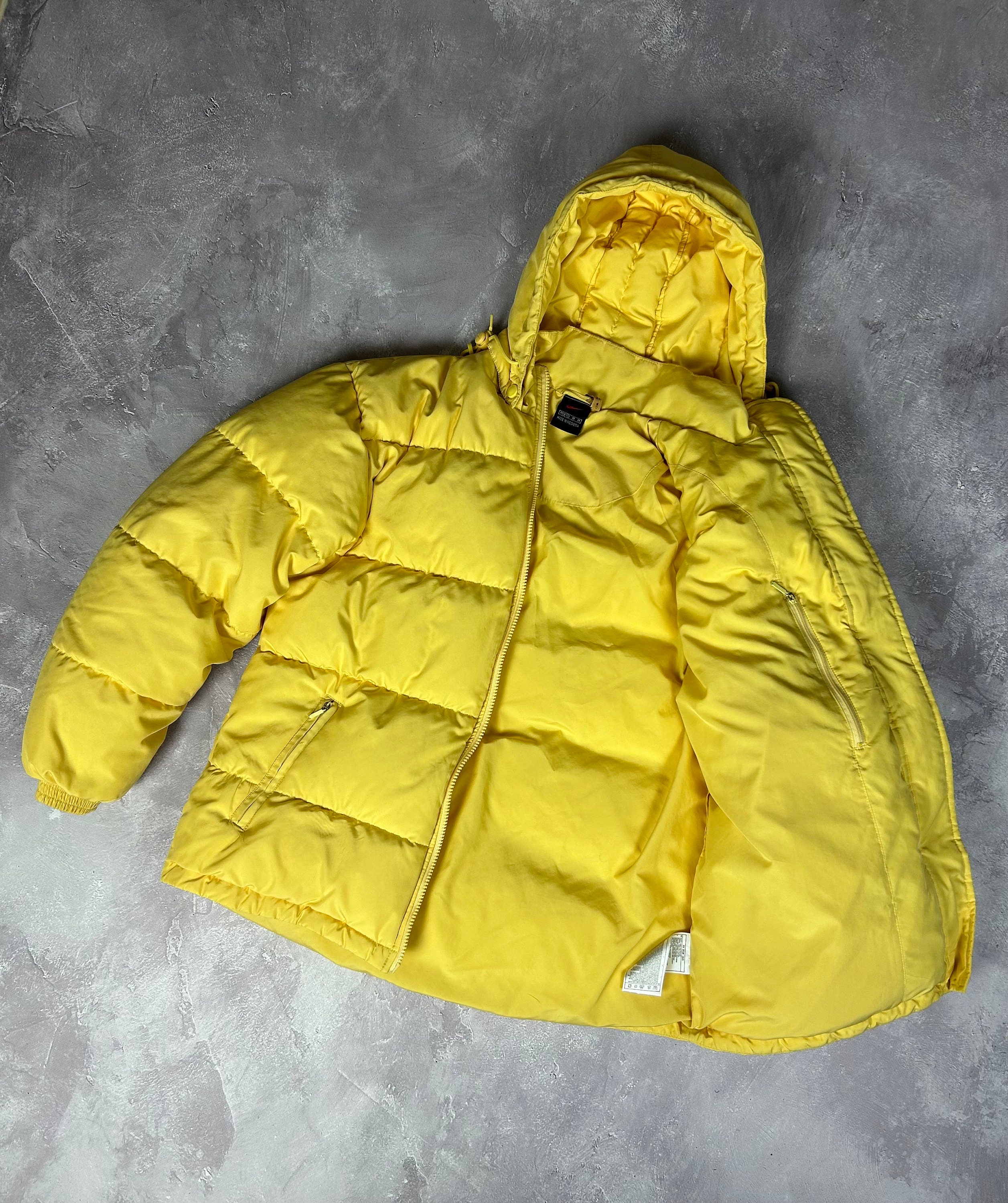 Nike Vintage Down Puffer Jacket Big Swoosh Logo Y2K 90s