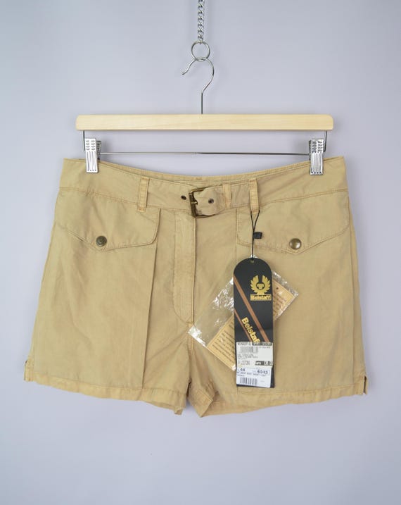 Belstaff, Belstaff Womens Technical Shorts Trousers Khaki Sand Size US6 / UK8 W28 NWT