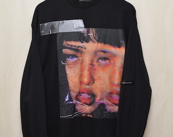 Name Funy Guerrilla Black Longsleeve Sweatshirt Big Logo Size M