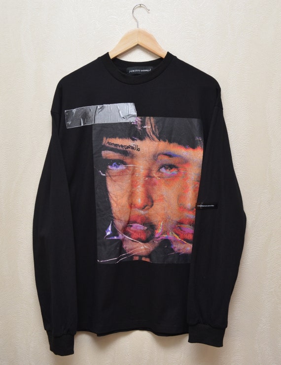 Name Funy Guerrilla Black Longsleeve Sweatshirt Big Logo Size M