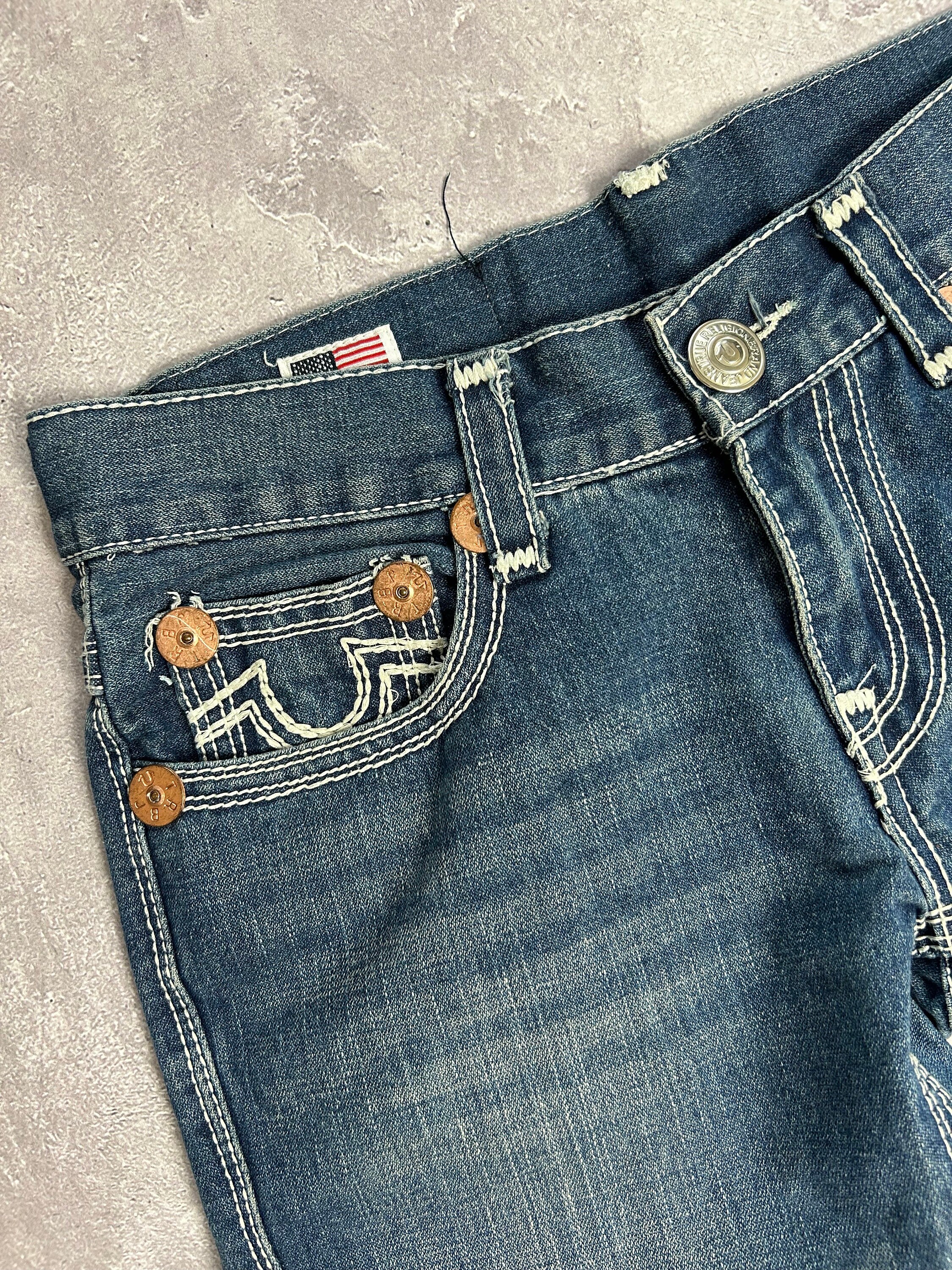 パンツ TRUE RELIGION BILLY SUPER T W32L33 True Religion Billy Super T Denim Blue Jeans Size W32 L33