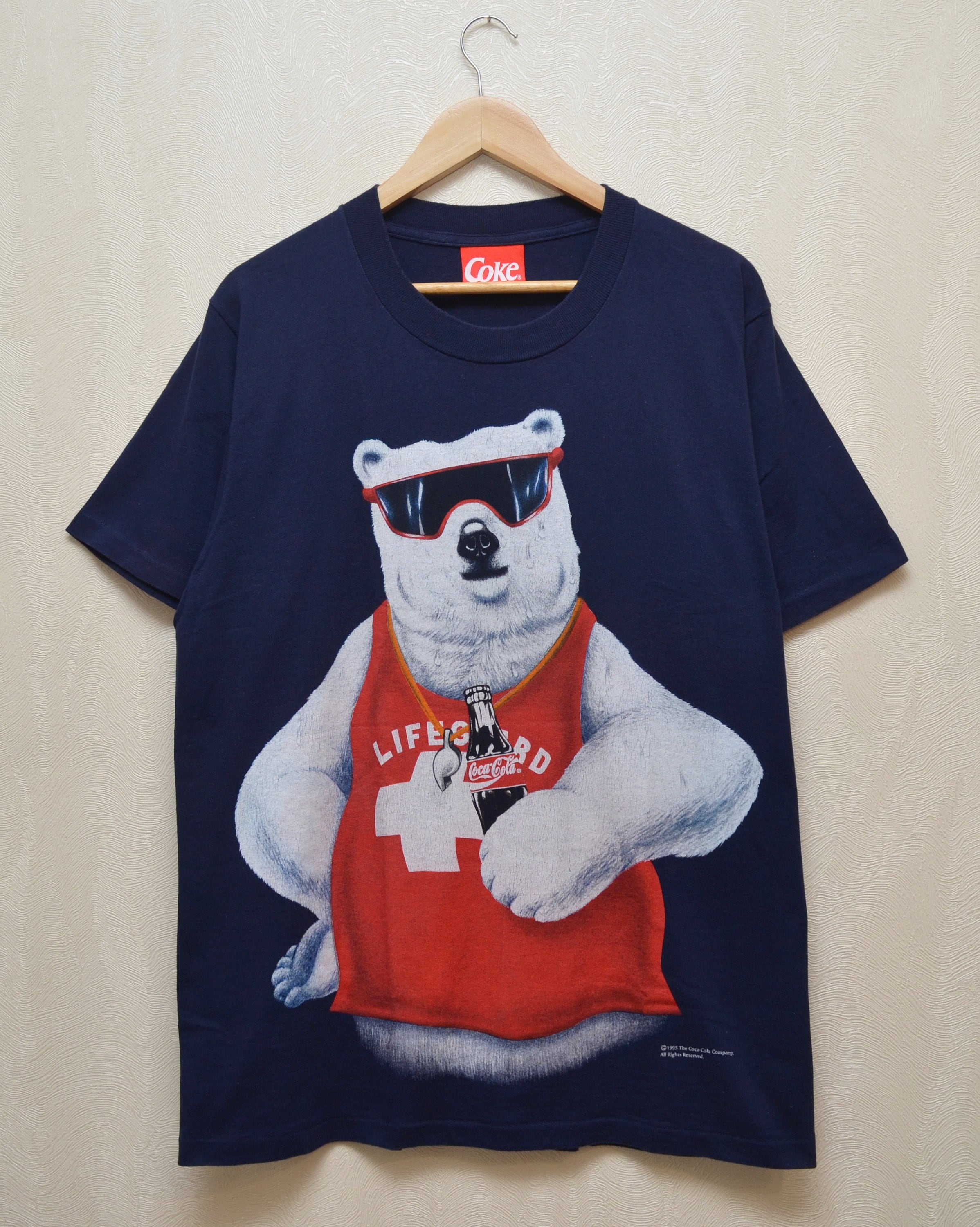 Vintage 1995 Coca Cola Big Logo T Shirt RARE Y2k 90s Size L Made