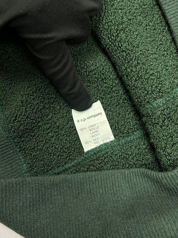 90s 80s Y2k Stone Island Wool Green Sweater Embroided Logo 90s 80s Y2k Stone Island Wool Green Sweater Embroided Logo