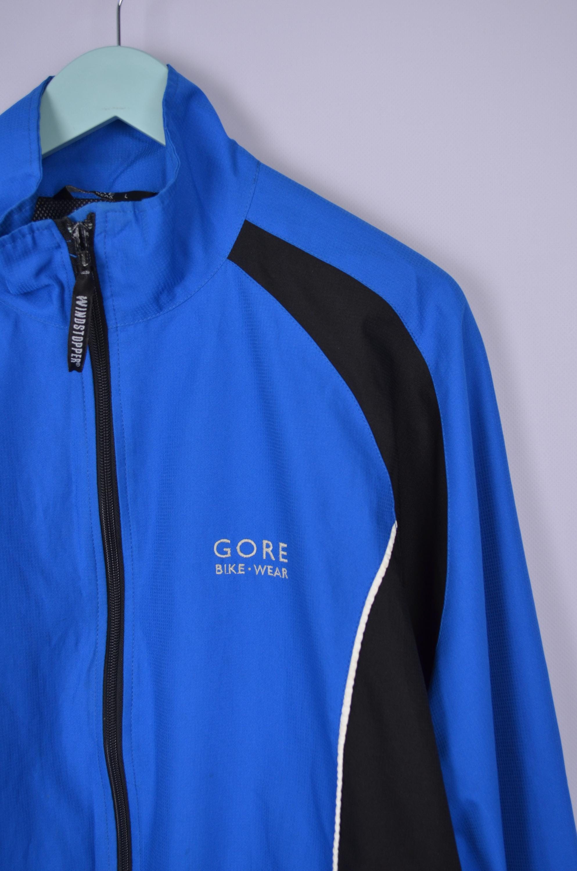 GORE Bike-wear Windstopper Full Zip Blue Jacket Size L - Etsy