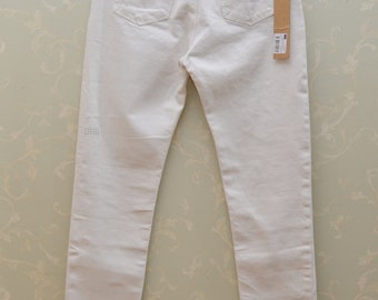 Jeans Tubino Apart Distrutto Colore BIANCO - Nuovi Con Etichetta, Taglie 32-34-36-38