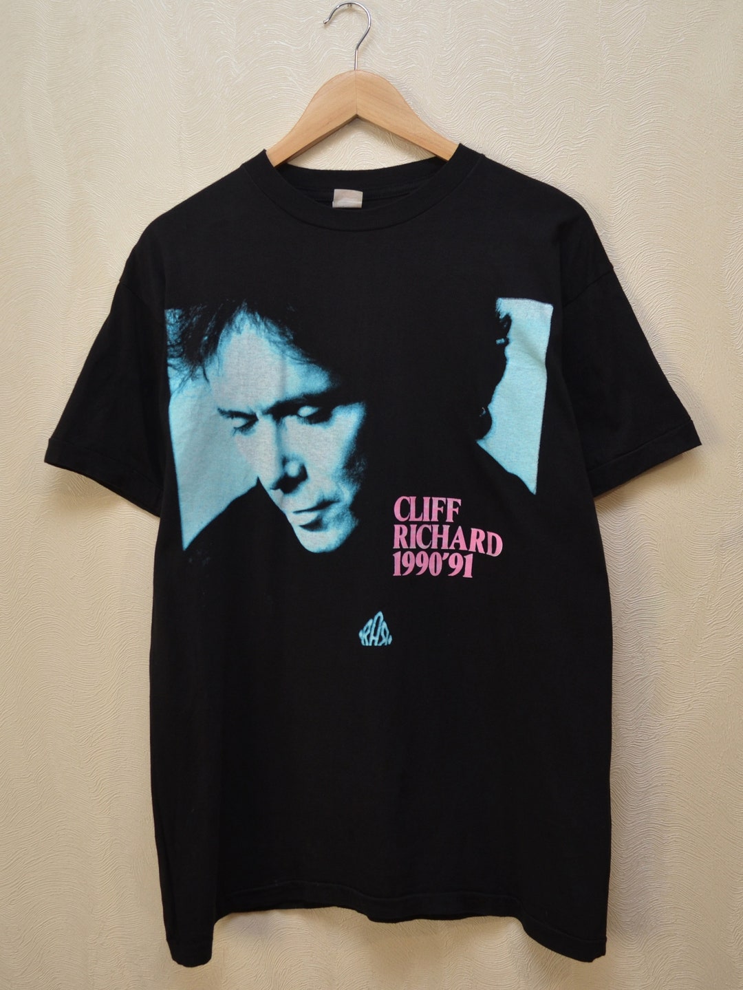 90's CLIFF RICHARD FROM A DISTANCE Tシャツ Vintage Cliff Richard From A Distance Tour 1990-91 T Shirt Size M