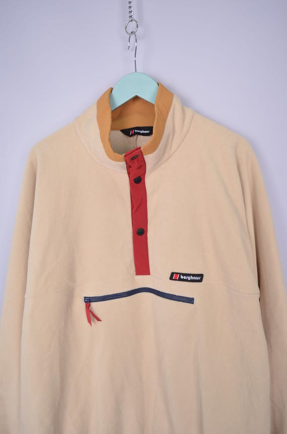 Pull Polaire Berghaus Homme - Taille S - Vert, 1/4 Zip, Poche Zippée - Occasion
