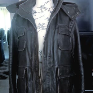 Chevignon Distressed Leather Jacket
