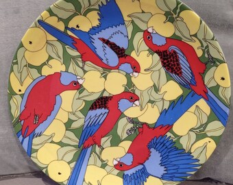 Macaw parrot collection plate