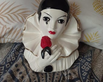 Antique Art Deco Porcelain Figurine - Pierrot & Pierrette