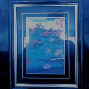 Framed signed Chinese painting