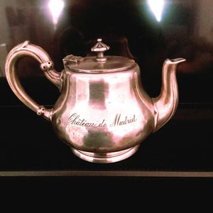 Solid silver teapot