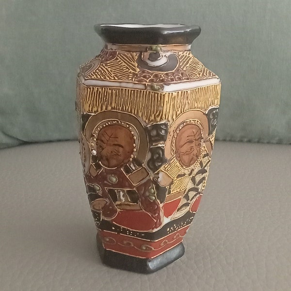 Vase japonais technique Satsuma