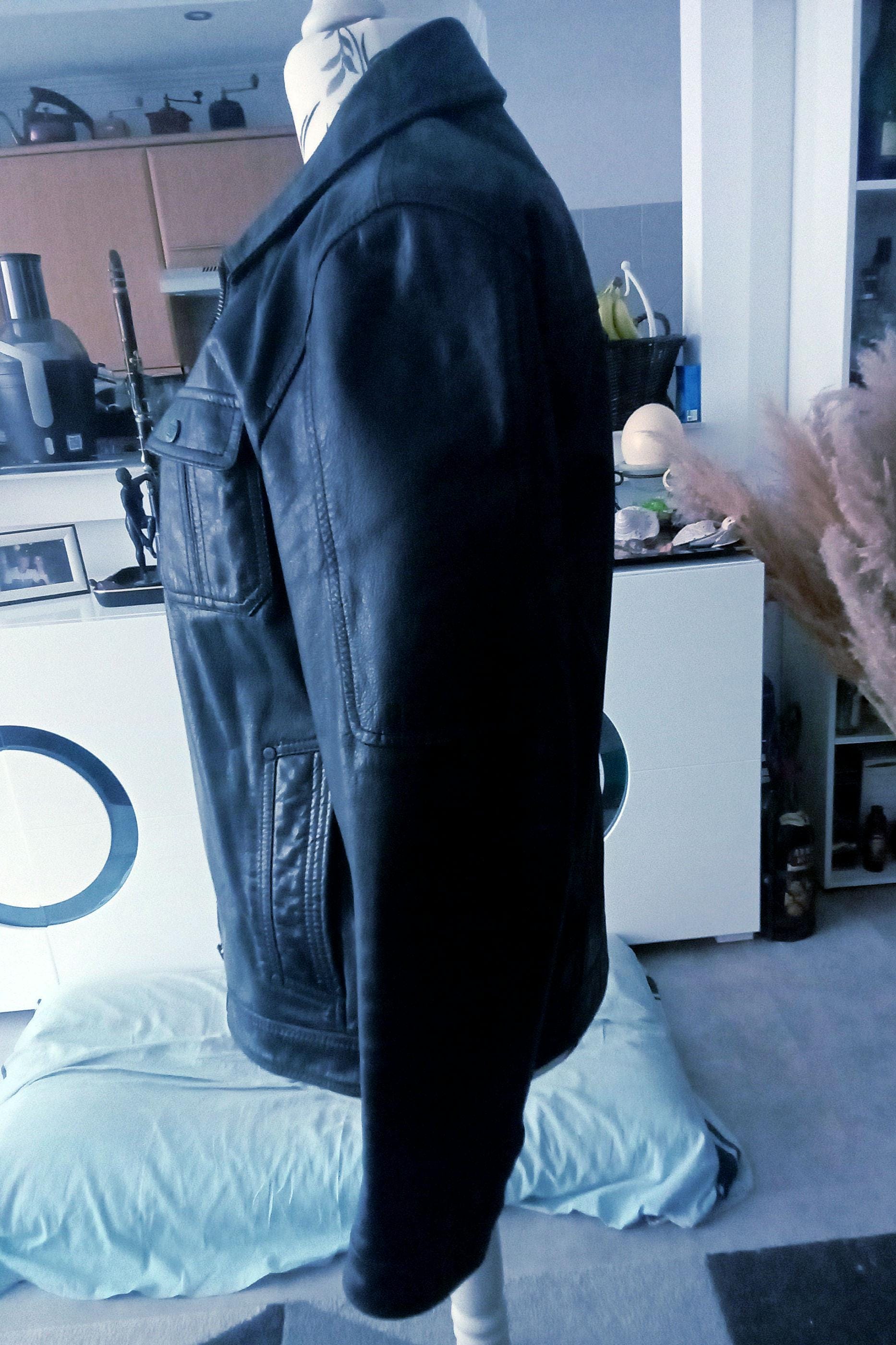 [LOW CLASSIC] / ☆ 25SS REAL LEATHER JACKET / BLACK Black leather biker jacket | The Kooples US