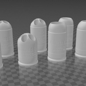 40mm Foam Dart Shells for GL-06 Foam Blaster (STL File set only!)