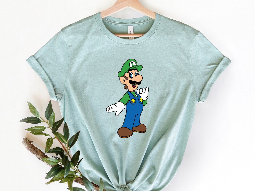 Luigi Shirt Gamer Shirt Super Mario Luigi Moods T-shirt - Etsy