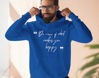 Sudadera con capucha haz mas de lo que te hace feliz - amor propio - Three-Panel Fleece Hoodie