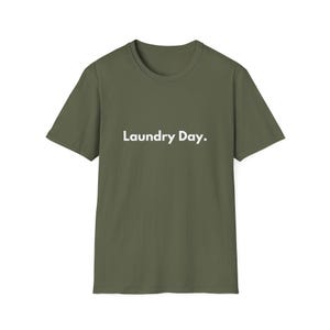 Laundry Day T-Shirt | Minimal Text Shirt, Everyday Casual Tee image 4