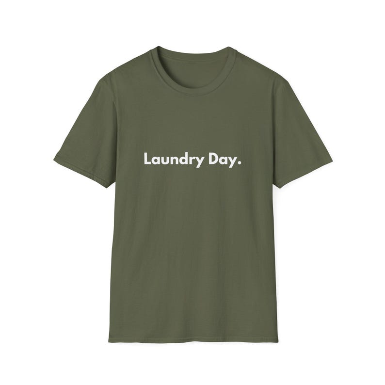 Laundry Day T-Shirt | Minimal Text Shirt, Everyday Casual Tee image 4