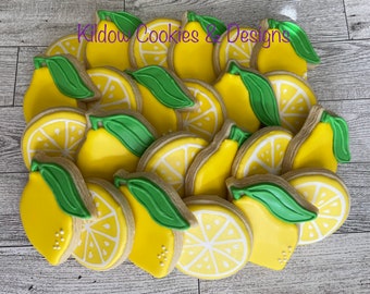 Lemon and Lemon slices mini cookies