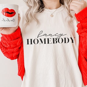 Homebody Shirt, Homebodies, Sleep Shirt, Work from Home Shirt, Minimalist Shirt, Vintage Shirt, Loungewear Fall Shirt, Introvert Cozy Shirt