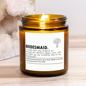 Be My Bridesmaid Proposal Candle Gift, Bridesmaids Gifts Box for Bridesmaid, Candle Favors Bridesmaid Box for Bridesmaid Proposal